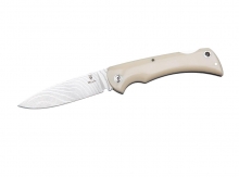 Muela BX-9W.DX Micarta Blanca y Damasco