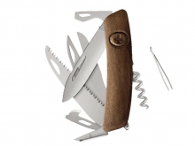 Swiza D09R AM SIERRA Y TIJERAS Madera Nogal (KNR.0136.6300)