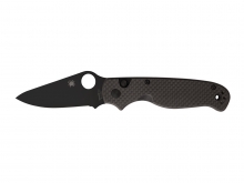 Spyderco BUTTONUP FIBRA DE CARBONO HOJA NEGRA LISA C275CFPBK