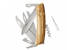 Sierra y tijeras Swiza D09R AM Madera de olivo (KNR.0136.6310)