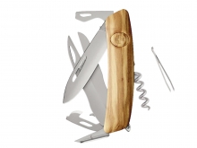 Swiza D07R tijera AM Madera de olivo (KNR.0116.6310)