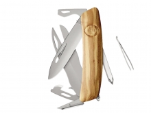 Swiza D08R tijera AM Madera Olivo (KNR.0126.6310)