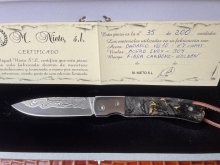 NIETO LORD ARTESANAL FIBRA CARBONO DORADO Y DAMASCO