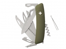 Swiza SH09TR AM SIERRA Y TIJERAS DE BORDE ONDULADO Oliva (KST.0136.1050)