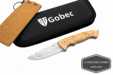 STEFAN GOBEC - NAVAJA DE DAMASCO Y MADERA ESTABILIZADA