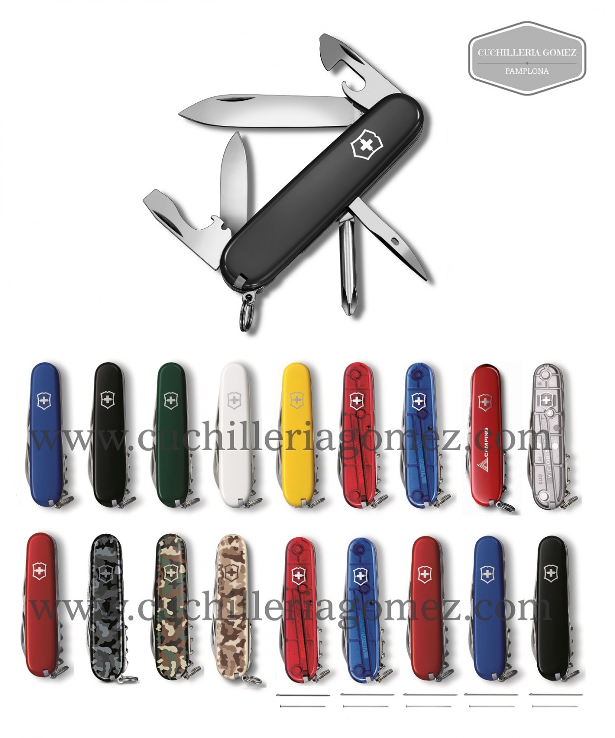 Navaja 91 mm Spartan 12 funciones negro - Victorinox - Equipak