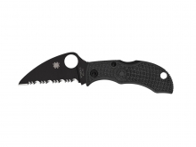 Spyderco MANBUG FRN BLACK WHARNCLIFFE HOJA NEGRA DENTADA MBKWSBK