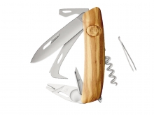 Swiza HO05R-TT AM HERRAMIENTA PARA CABALLOS Y GATITAS Madera de olivo (KHO.0096.6310)