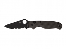 Spyderco BUTTONUP FIBRA DE CARBONO CON HOJA NEGRA C275CFPSBK